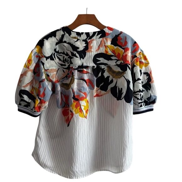 Anthropologie Maeve Multicolor Floral Top - Picture 2 of 4